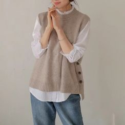 3Pcs Womens Pullover Casual Knit Vest